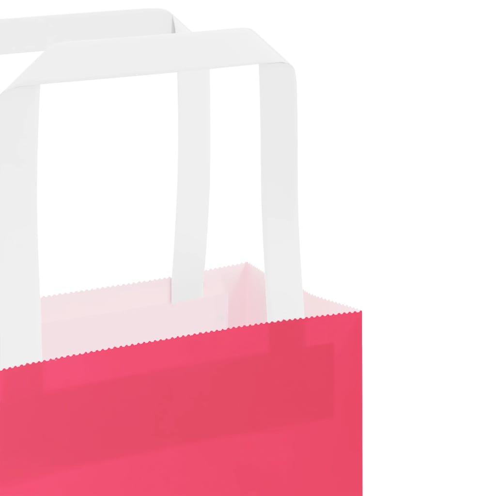 Paper Bags 50 pcs with Handles Pink 54x15x49 cm