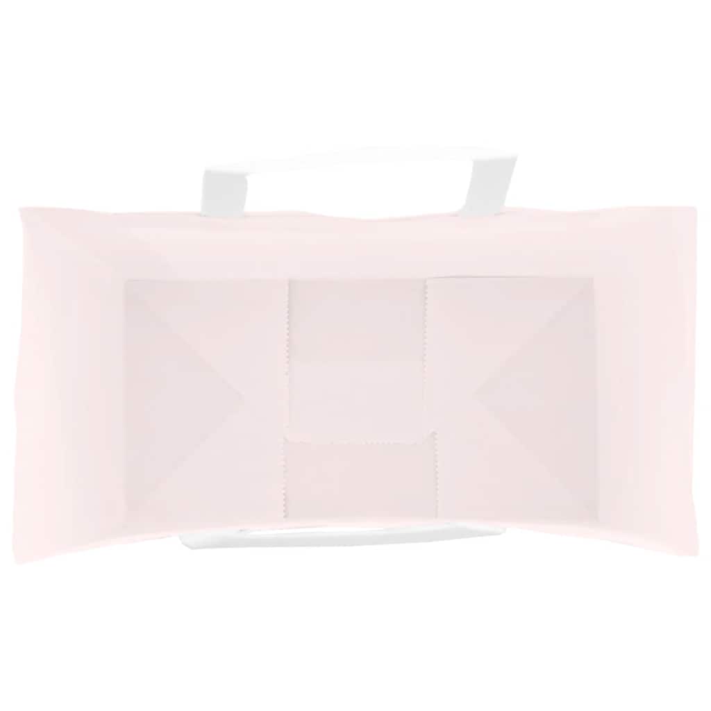 Paper Bags 250 pcs with Handles Pink 21x11x36 cm