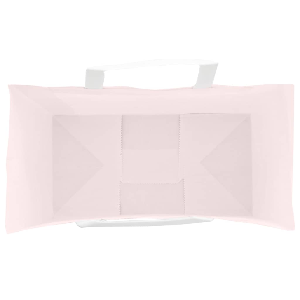 Paper Bags 250 pcs with Handles Pink 32x17x25 cm