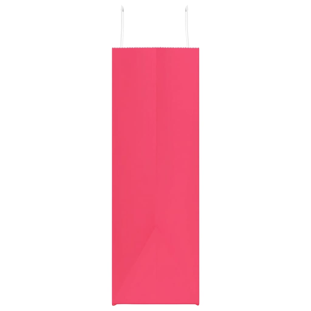 Paper Bags 250 pcs with Handles Pink 54x15x49 cm