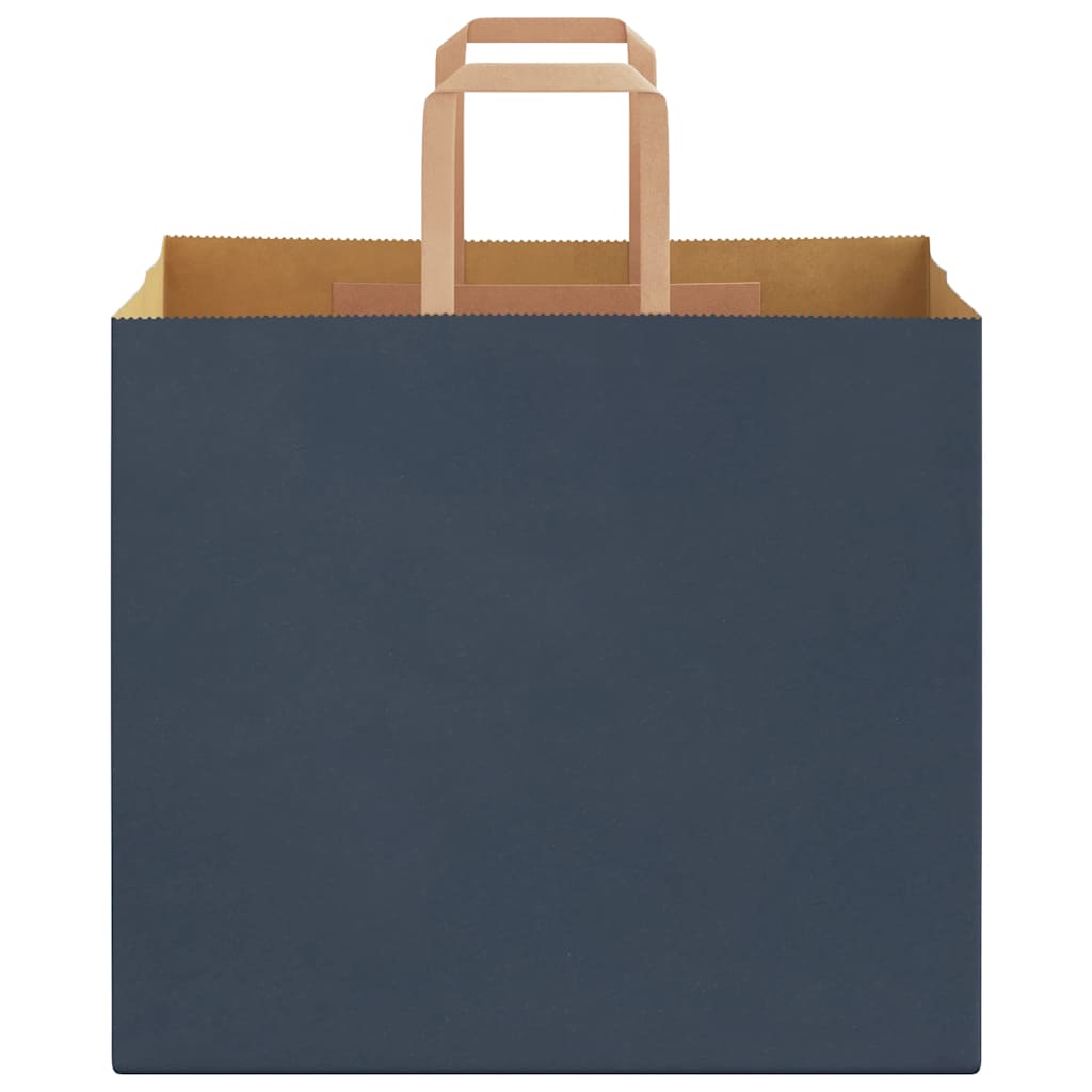 Paper Bags 50 pcs with Handles Blue 32x22x28 cm