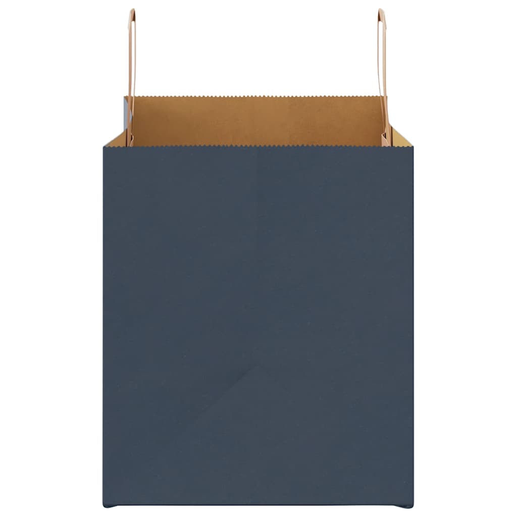Paper Bags 250 pcs with Handles Blue 32x22x24 cm