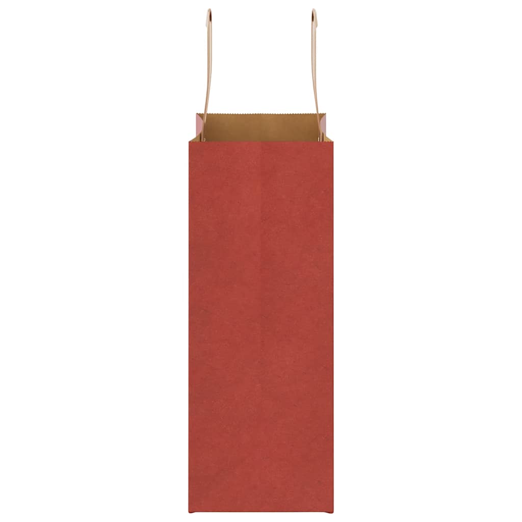 Paper Bags 50 pcs with Handles Red 21x11x28 cm