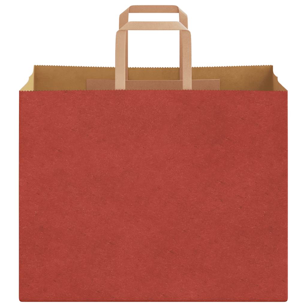 Paper Bags 50 pcs with Handles Red 32x22x24 cm
