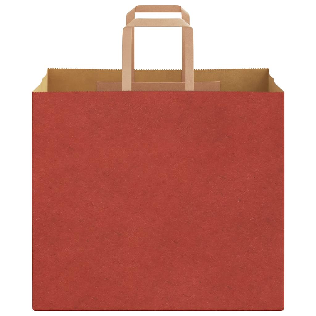 Paper Bags 50 pcs with Handles Red 32x22x28 cm