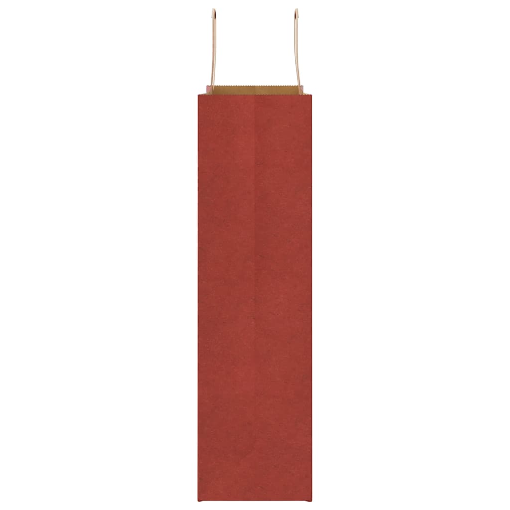 Paper Bags 250 pcs with Handles Red 32x12x42 cm