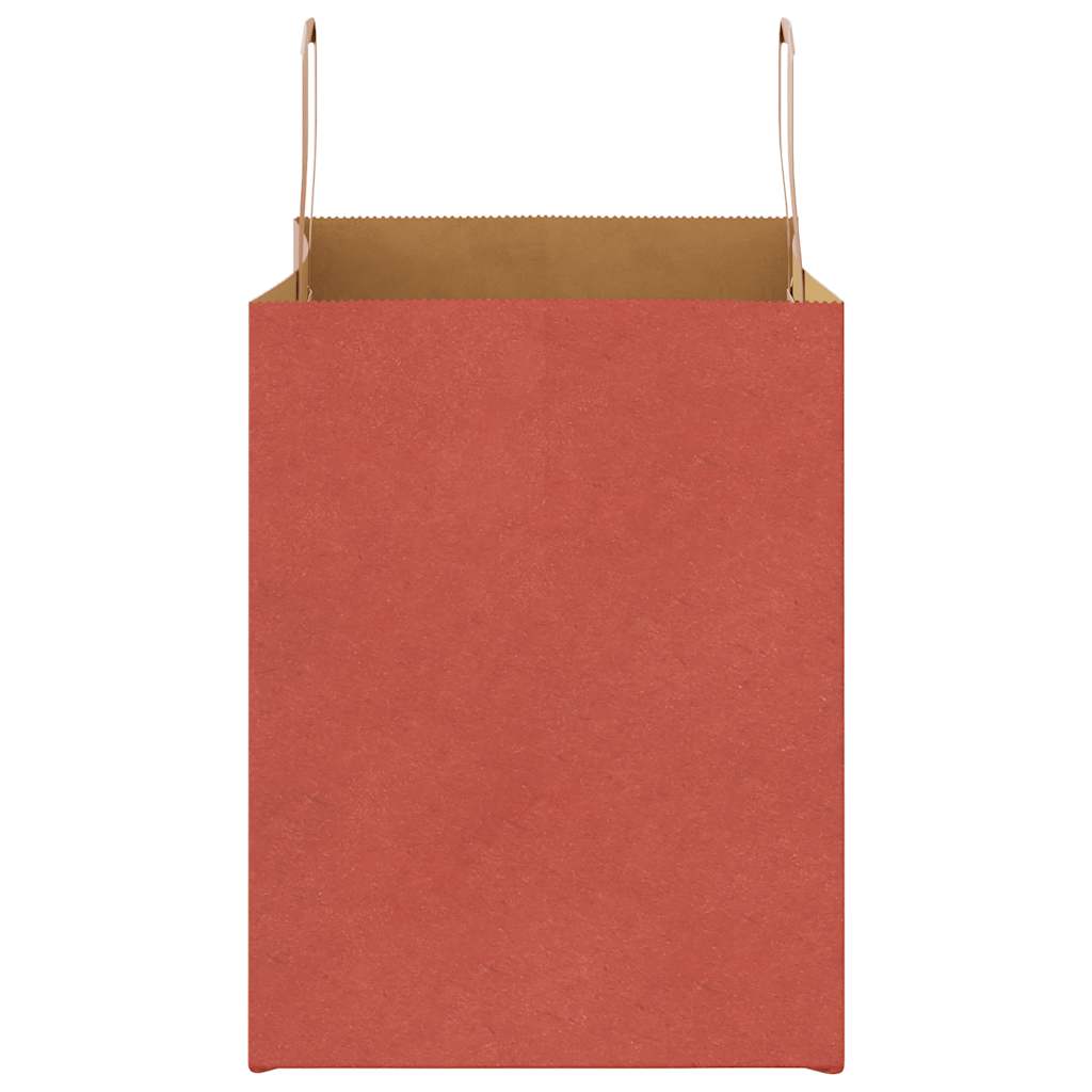 Paper Bags 250 pcs with Handles Red 32x22x28 cm