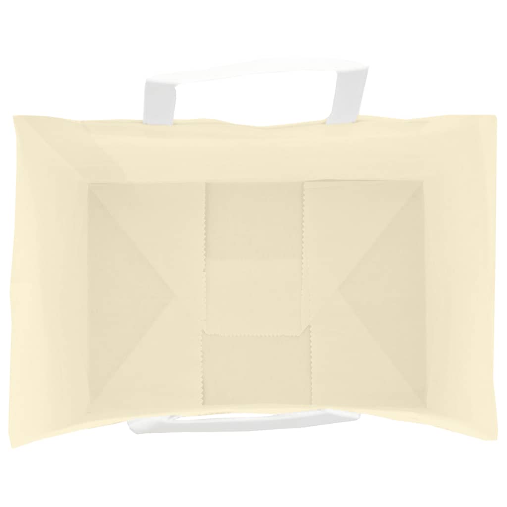 Paper Bags 50 pcs with Handles Yellow 32x22x24 cm