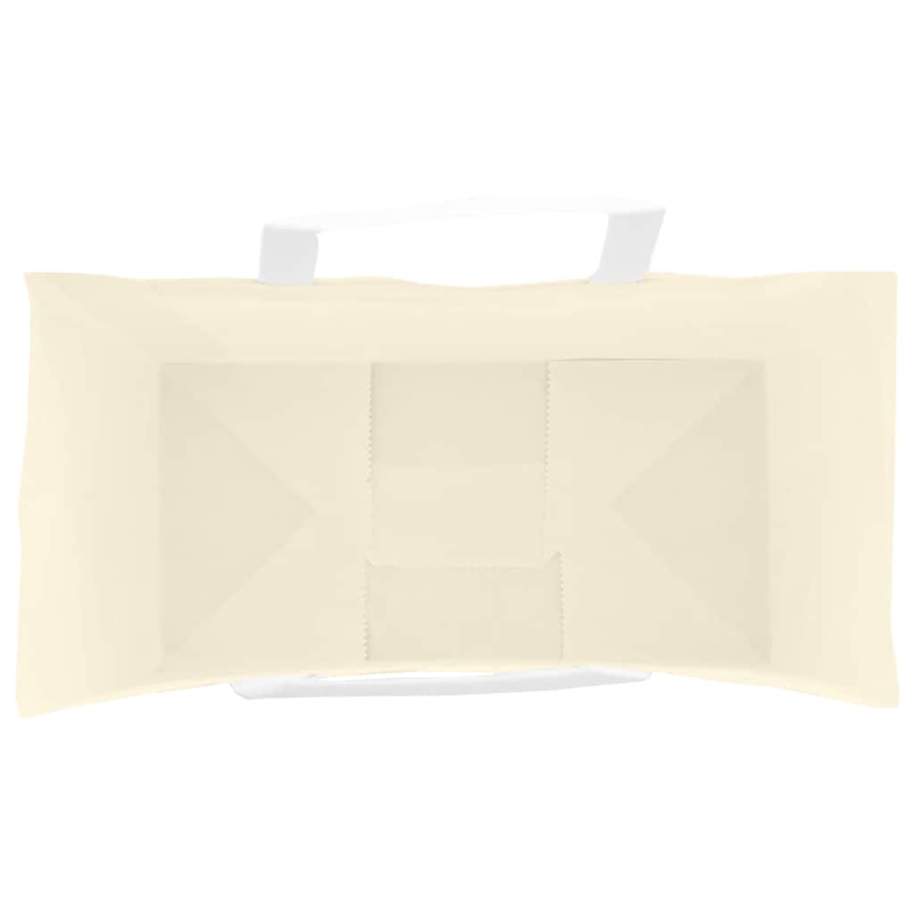 Paper Bags 250 pcs with Handles Yellow 21x11x31 cm
