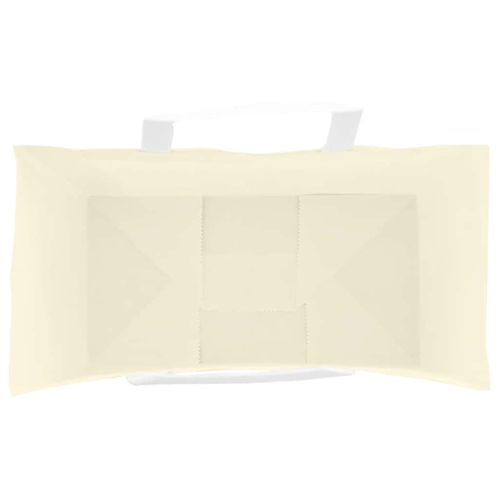 Paper Bags 250 pcs with Handles Yellow 21x11x36 cm