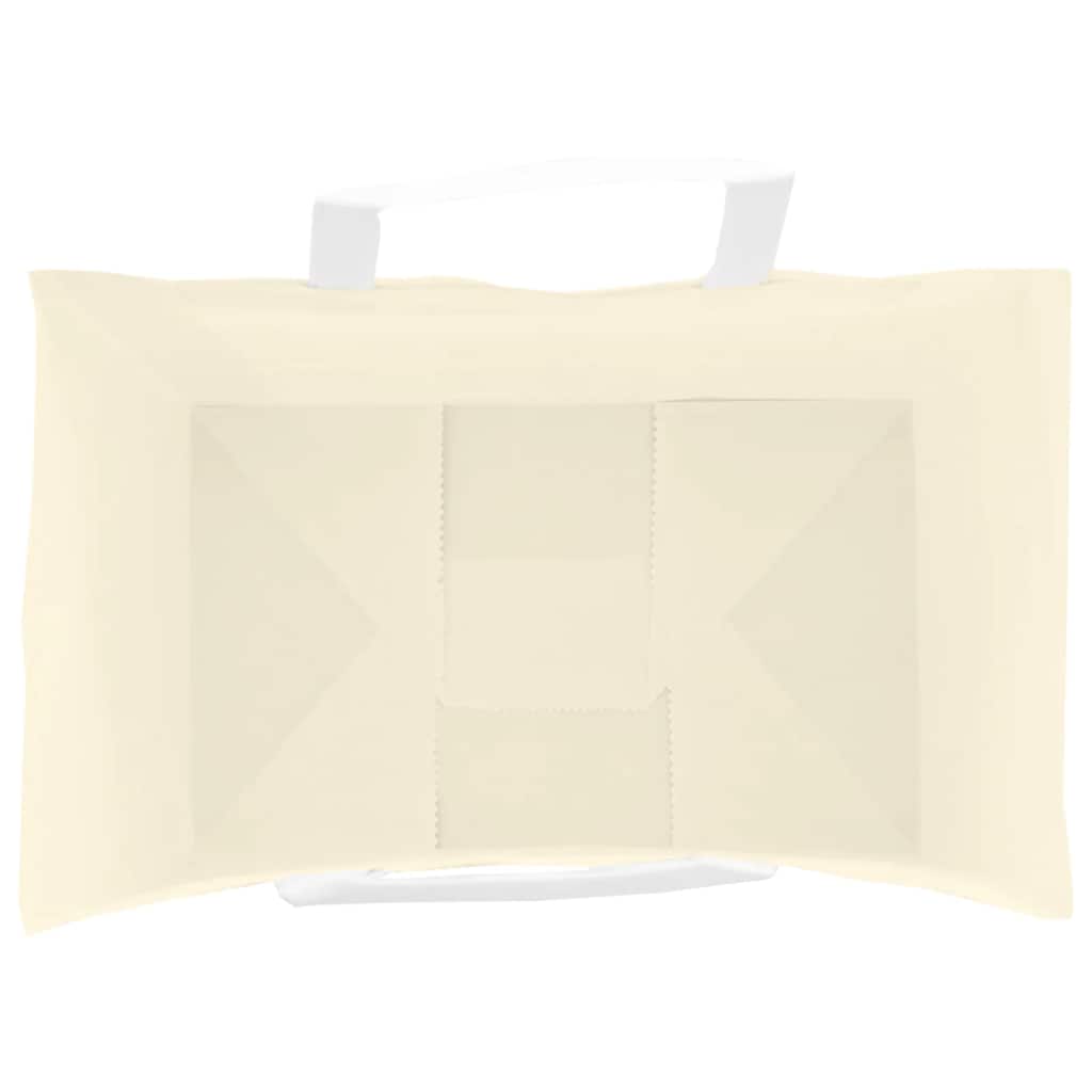 Paper Bags 250 pcs with Handles Yellow 26x17x25 cm