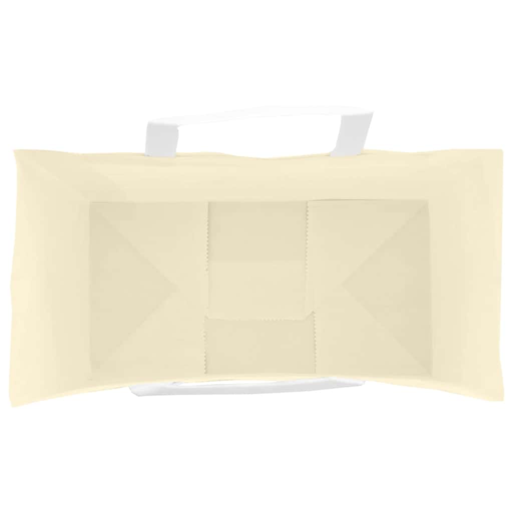 Paper Bags 250 pcs with Handles Yellow 32x17x44 cm