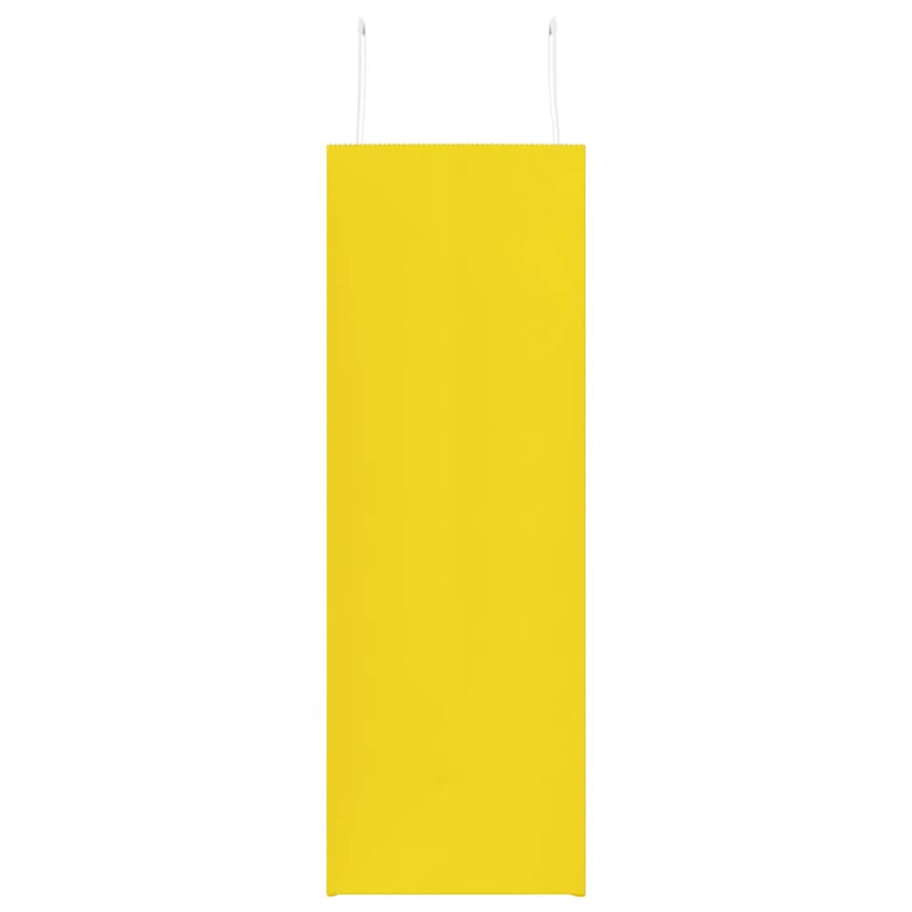 Paper Bags 250 pcs with Handles Yellow 45x17x48 cm