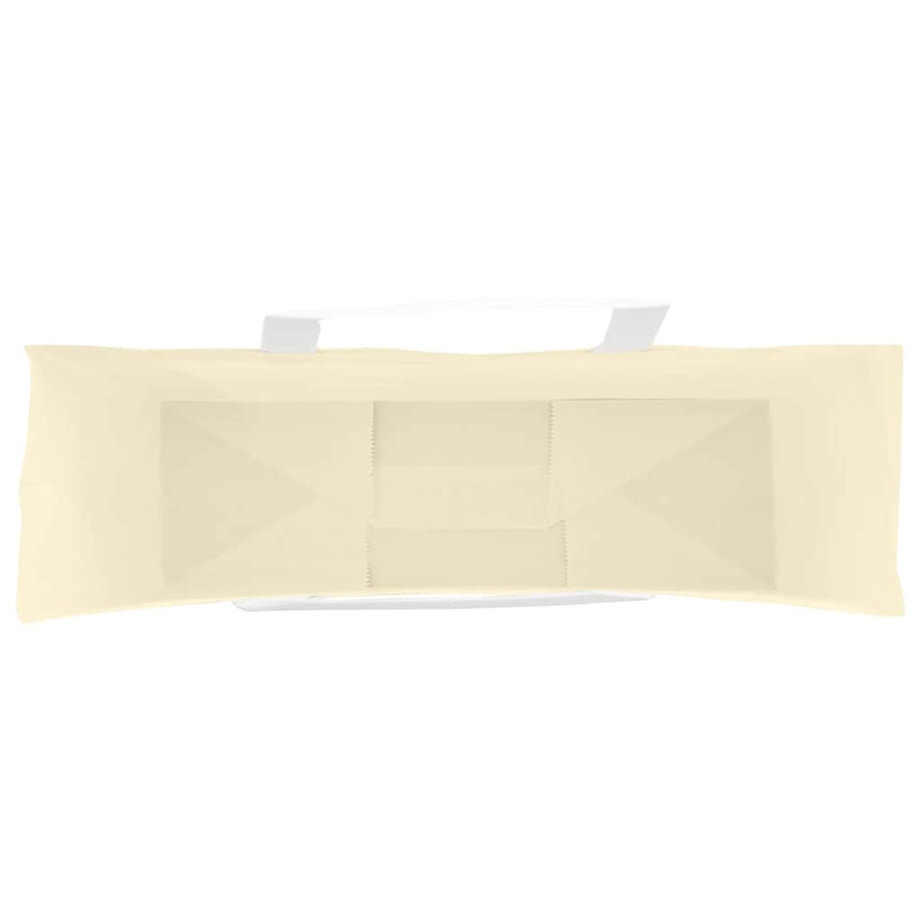 Paper Bags 250 pcs with Handles Yellow 54x15x49 cm