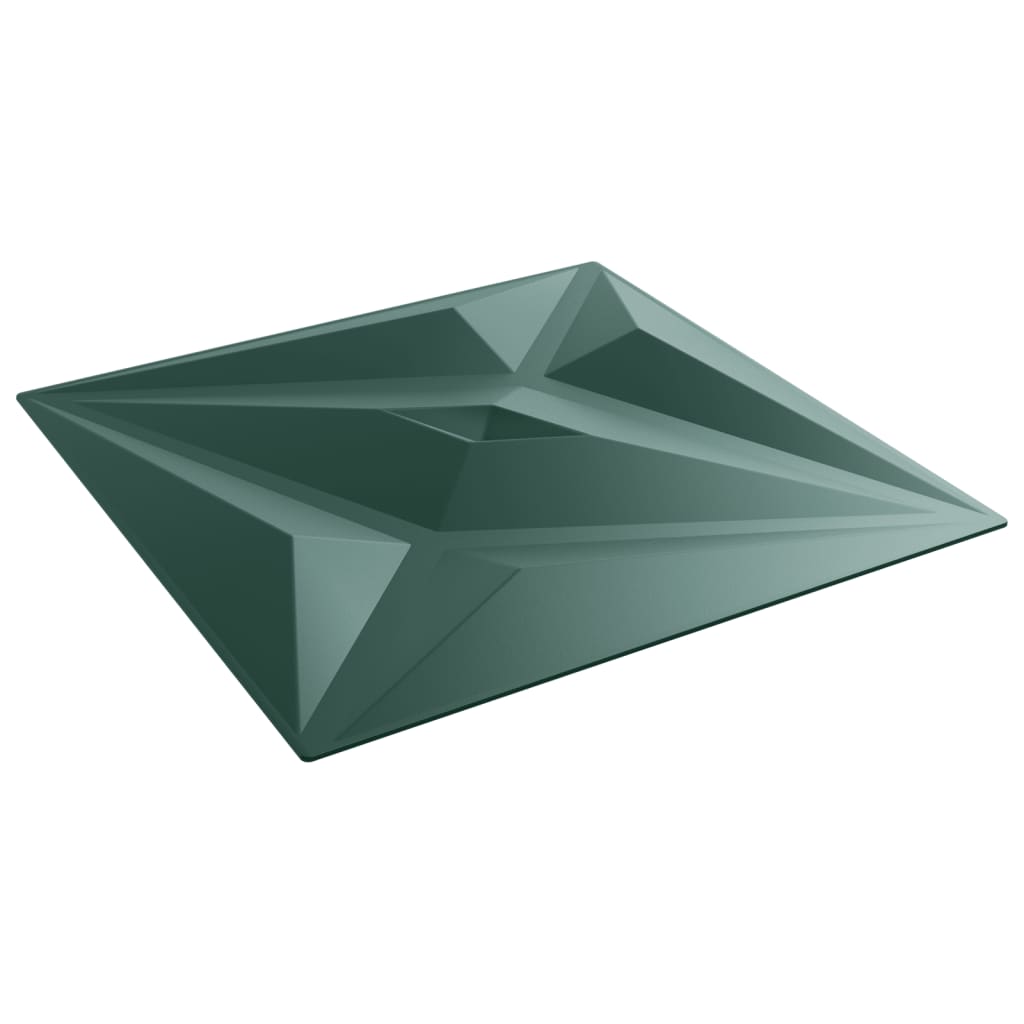 Wall Panels 48 pcs Green 50x50 cm XPS 12 m² Star
