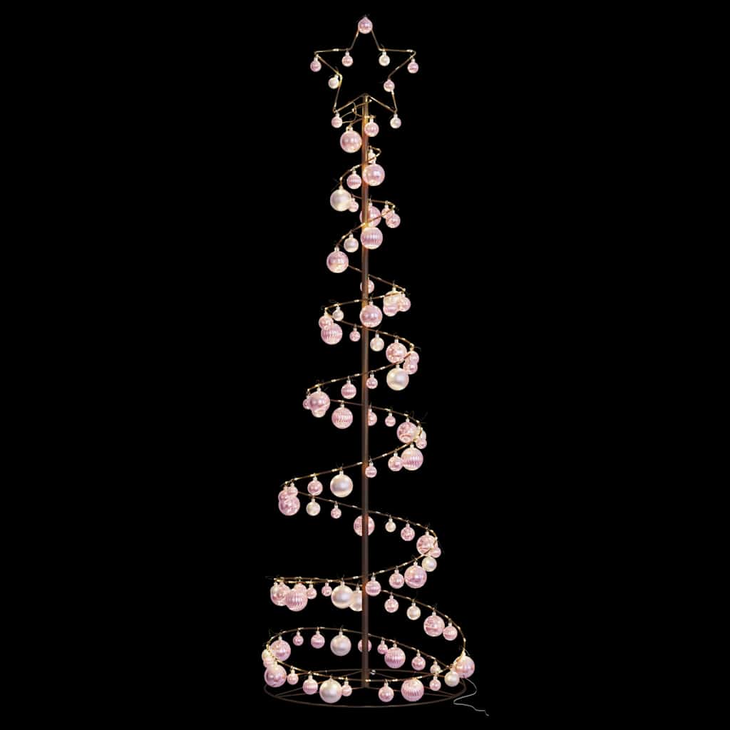 LED Christmas Tree with Baubles 120 LEDs Warm White 180 cm
