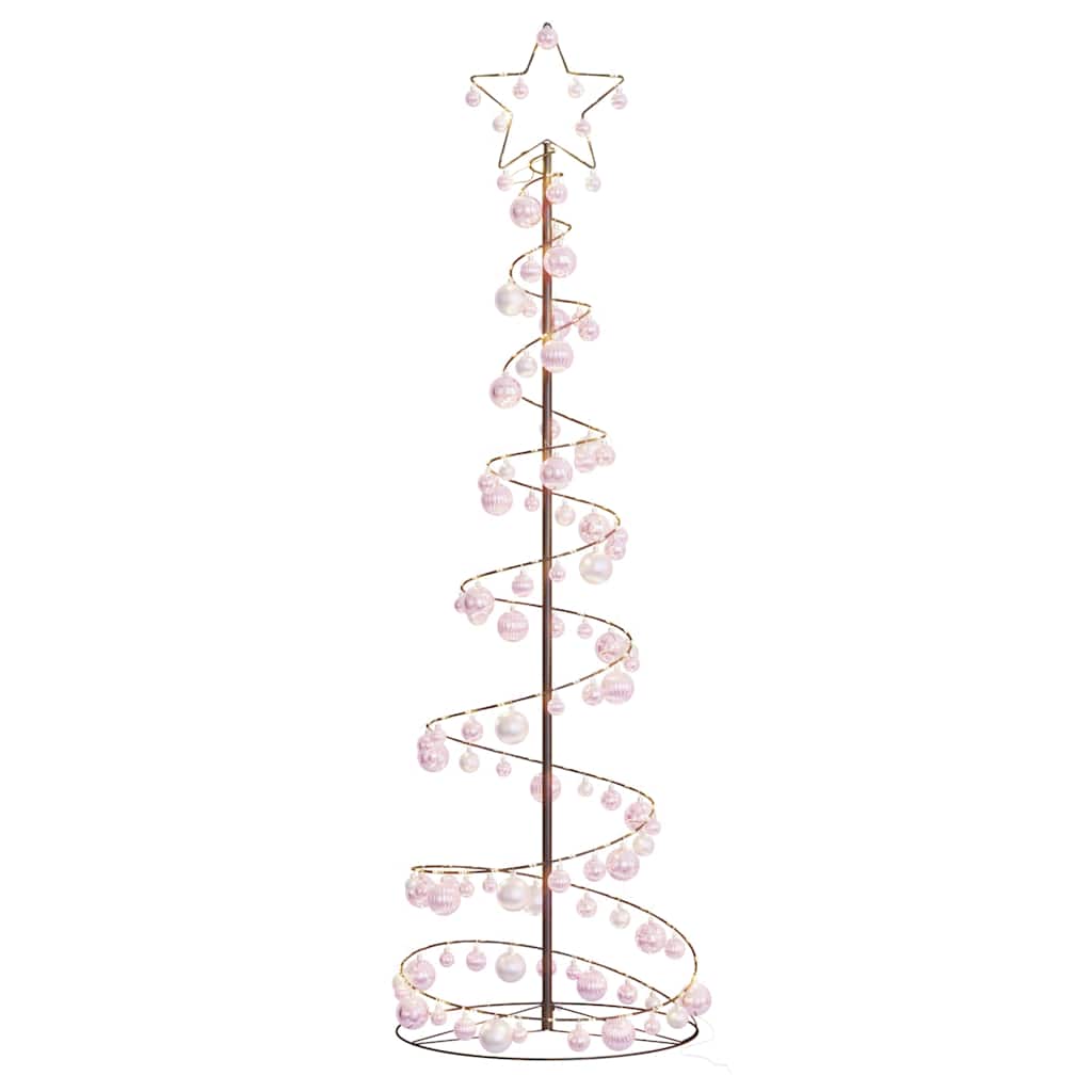 LED Christmas Tree with Baubles 120 LEDs Warm White 180 cm