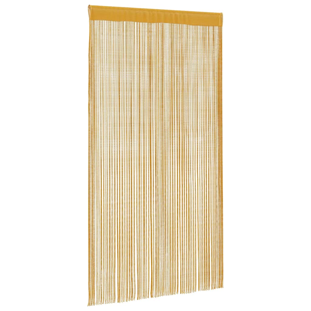 String Curtains 2 pcs Gold 140x250 cm