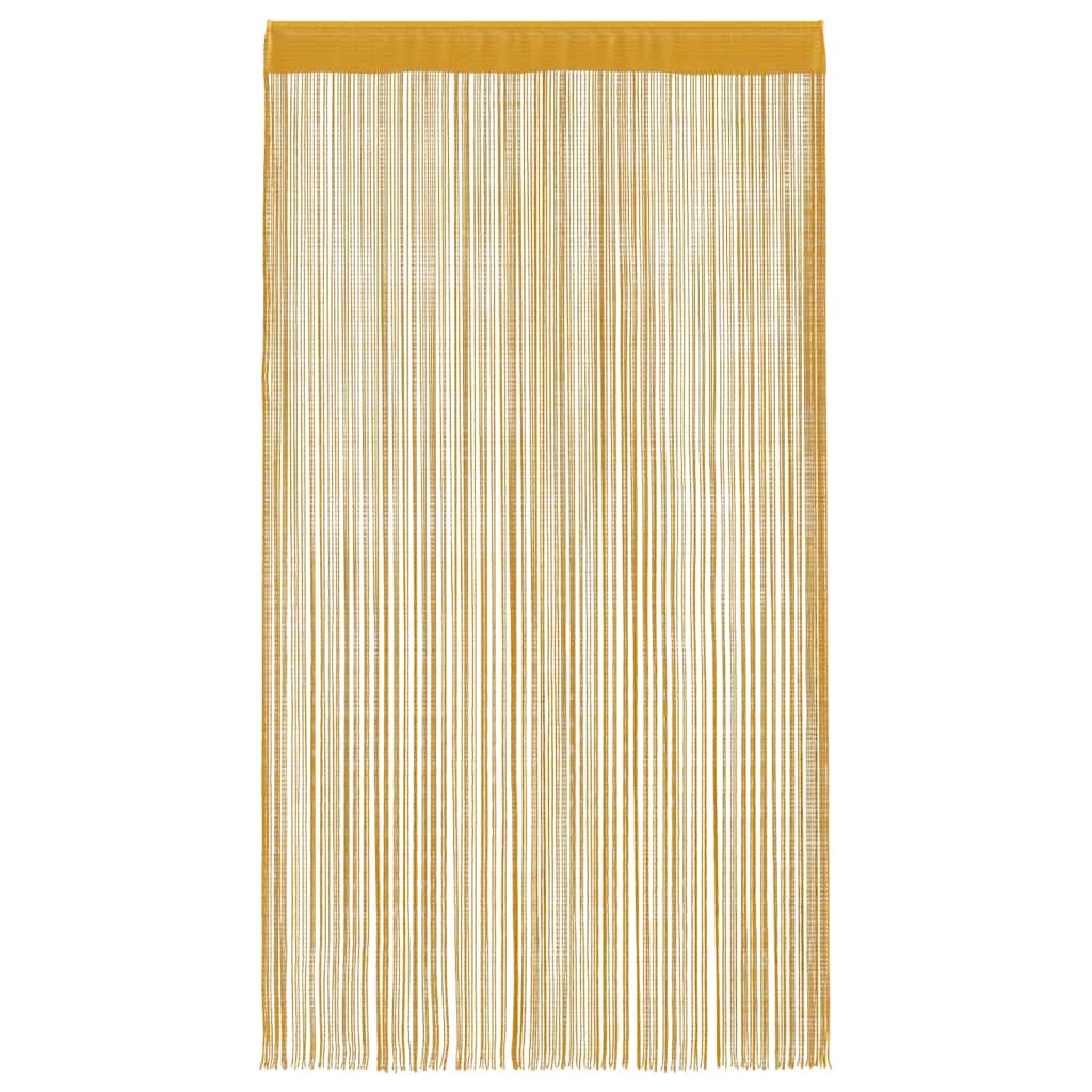 String Curtains 2 pcs Gold 140x250 cm