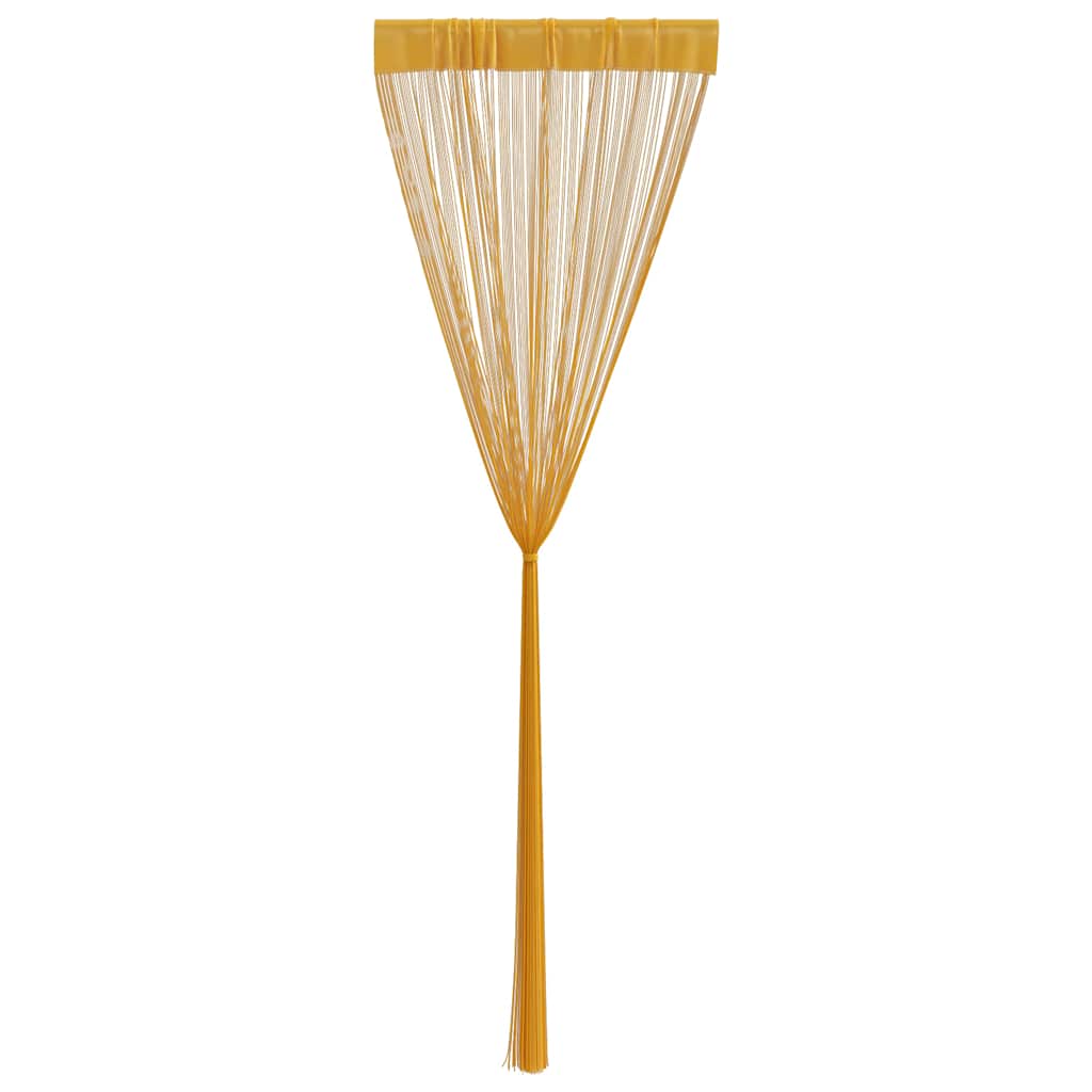 String Curtains 2 pcs Gold 140x250 cm