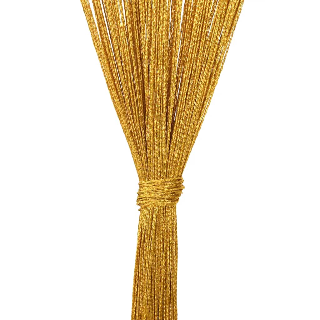 String Curtains 2 pcs Gold 140x250 cm