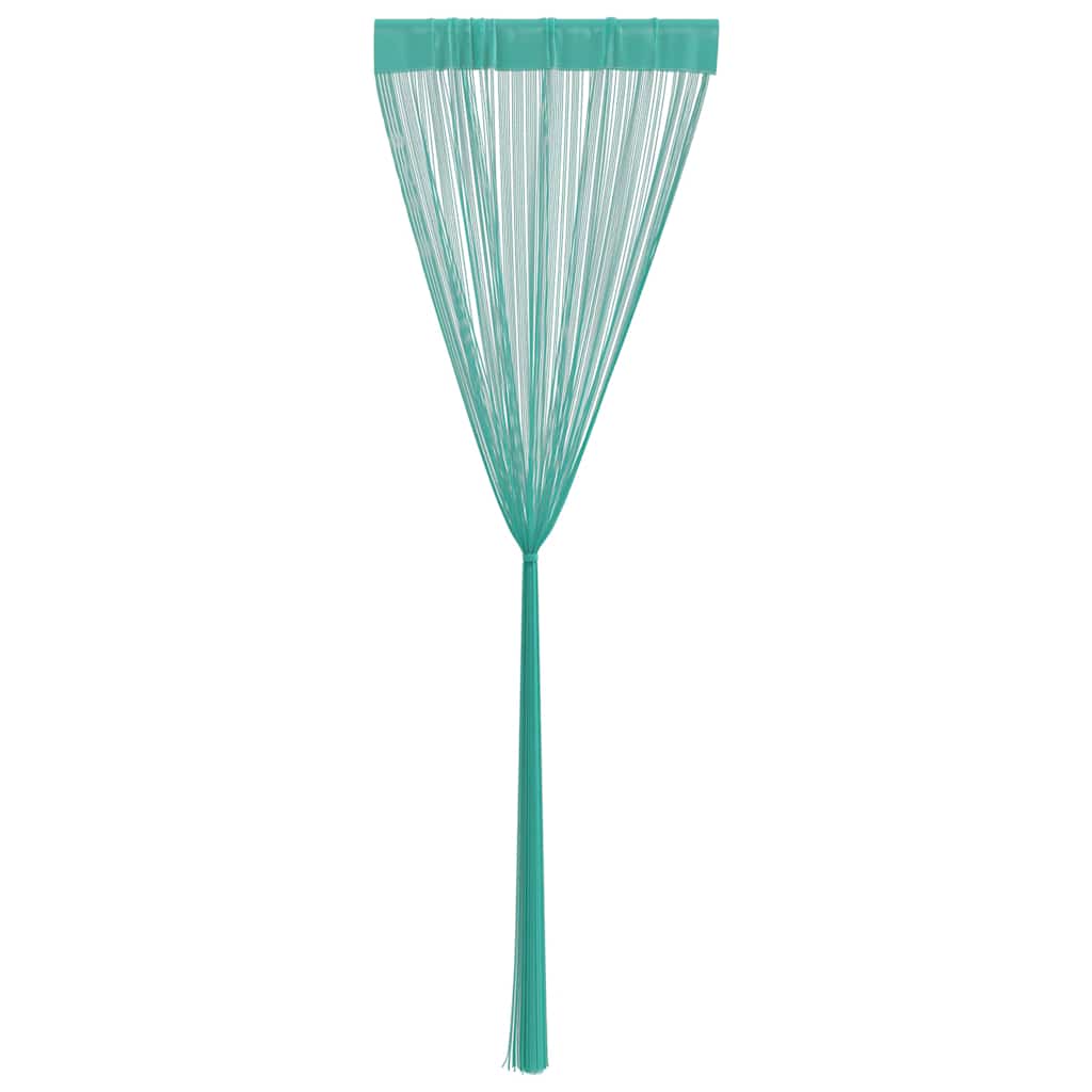 String Curtains 2 pcs Turquoise 140x250 cm