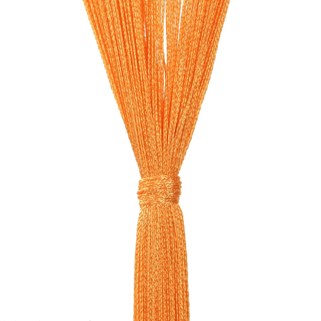 String Curtains 2 pcs Orange 100x250 cm