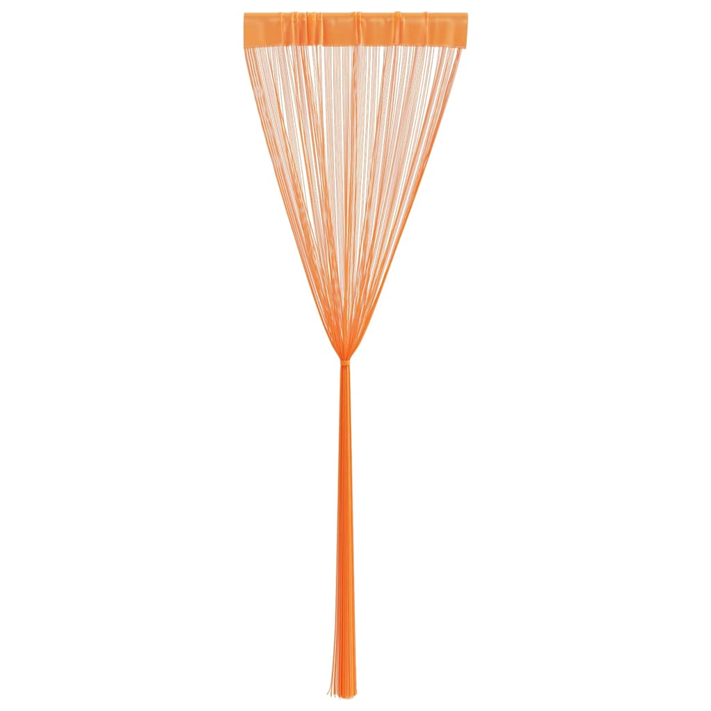 String Curtains 2 pcs Orange 140x250 cm