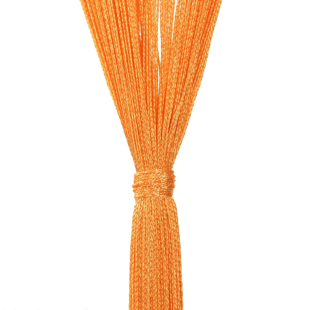 String Curtains 2 pcs Orange 140x250 cm
