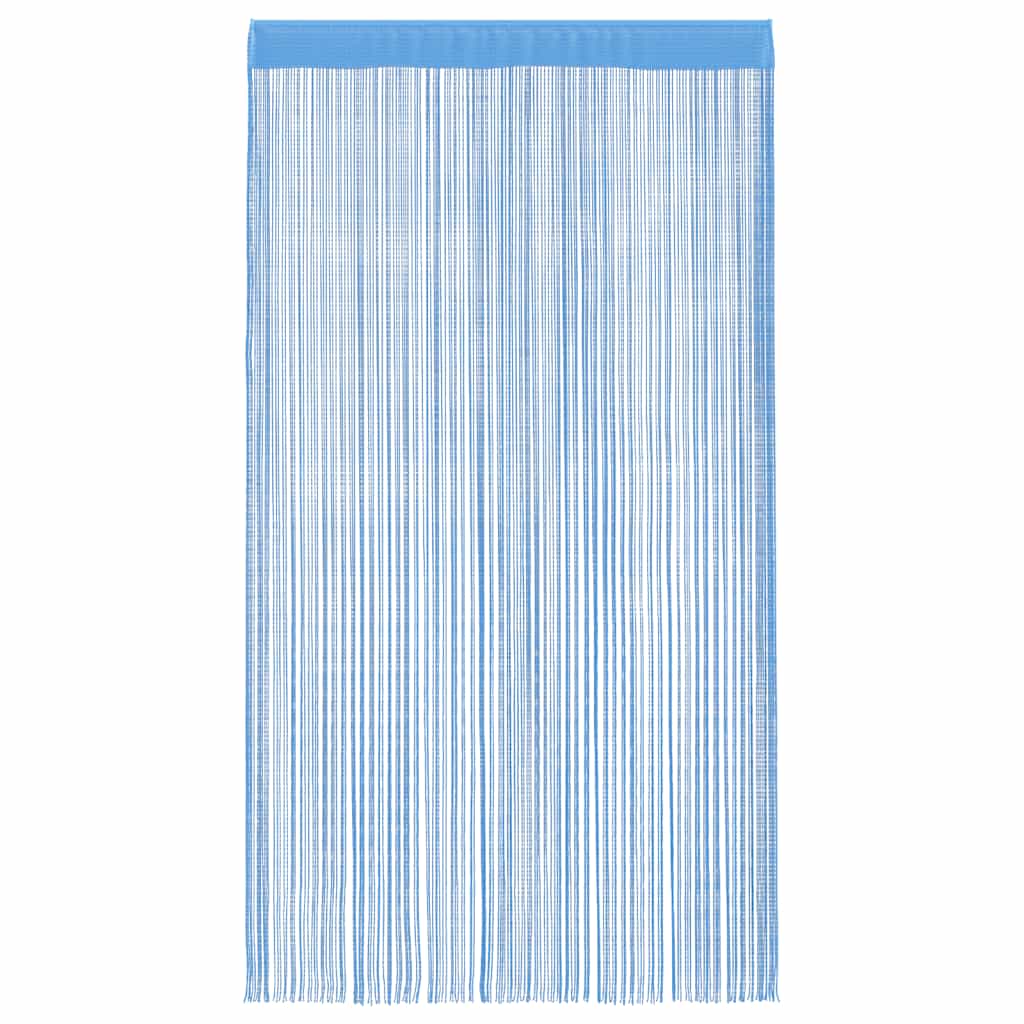String Curtains 2 pcs Light Blue 140x250 cm