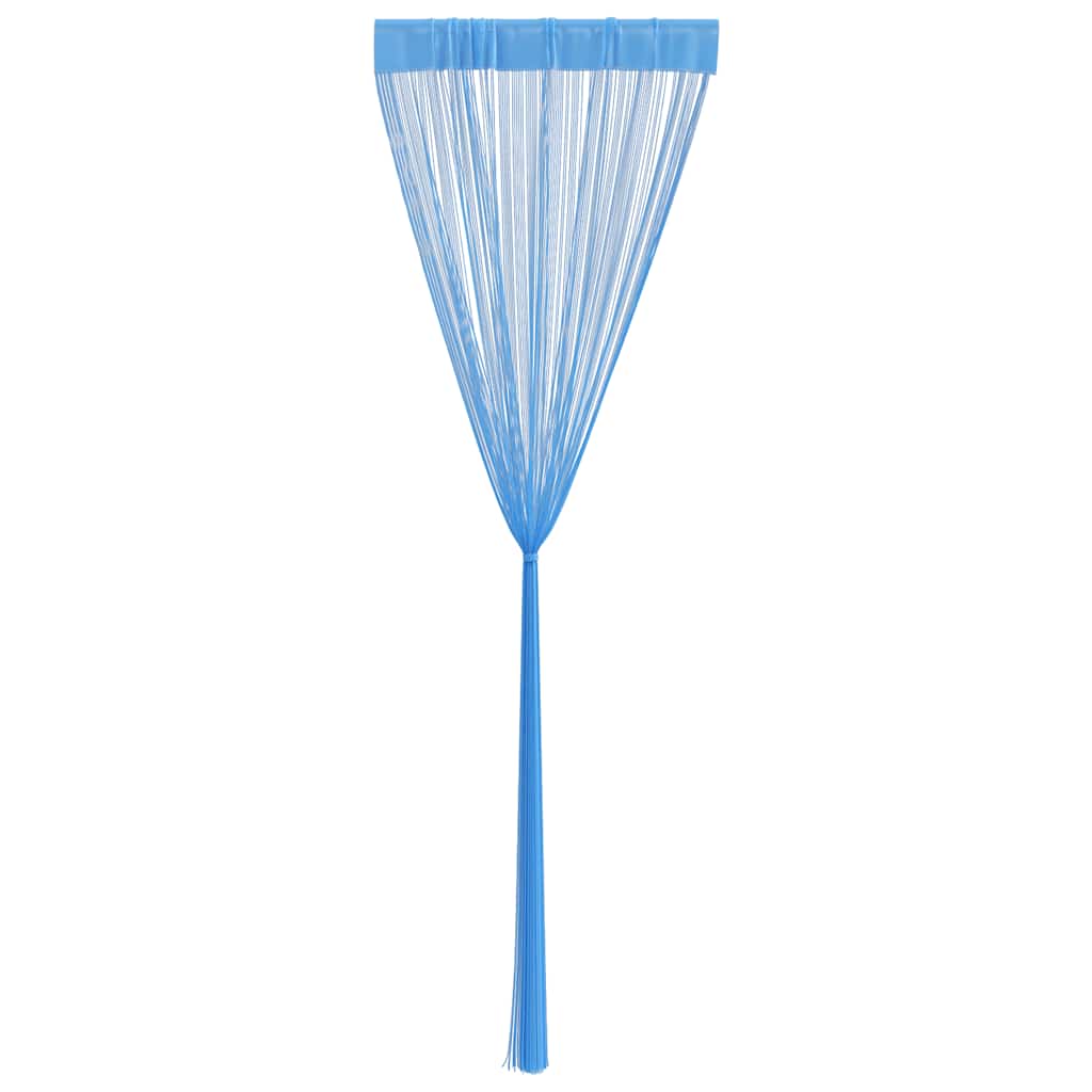 String Curtains 2 pcs Light Blue 140x250 cm