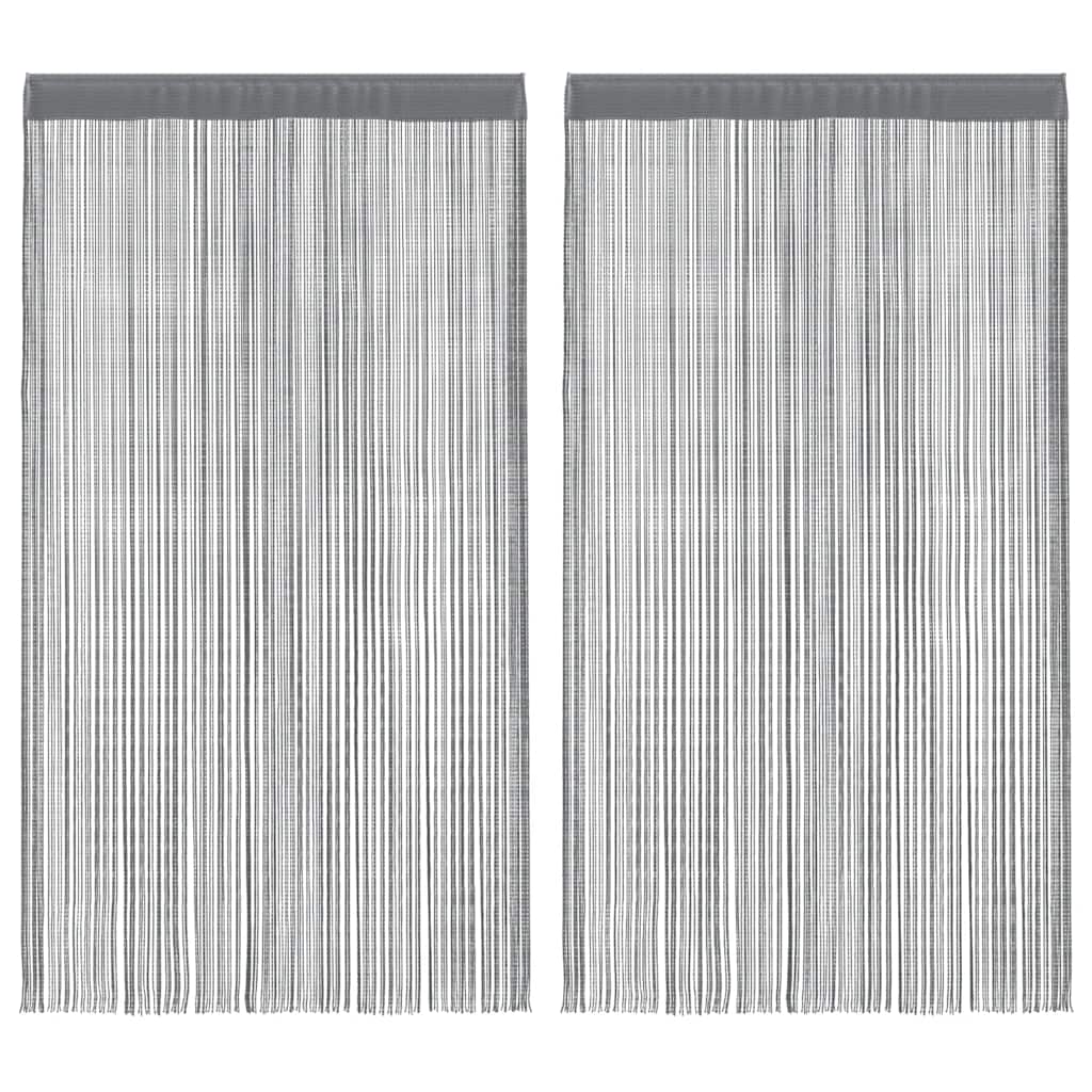 String Curtains 2 pcs Anthracite 100x250 cm