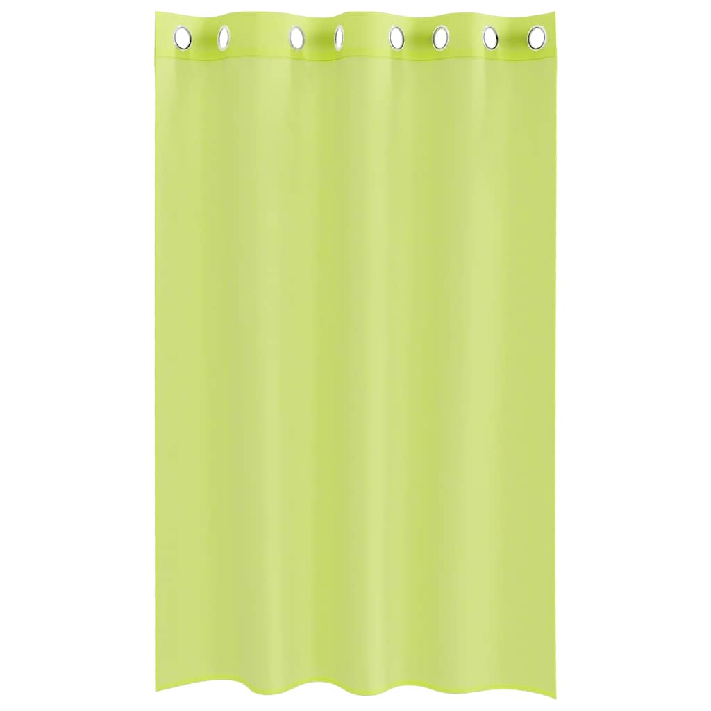 Voile Curtains with Grommets 2 pcs Apple Green 140x175 cm