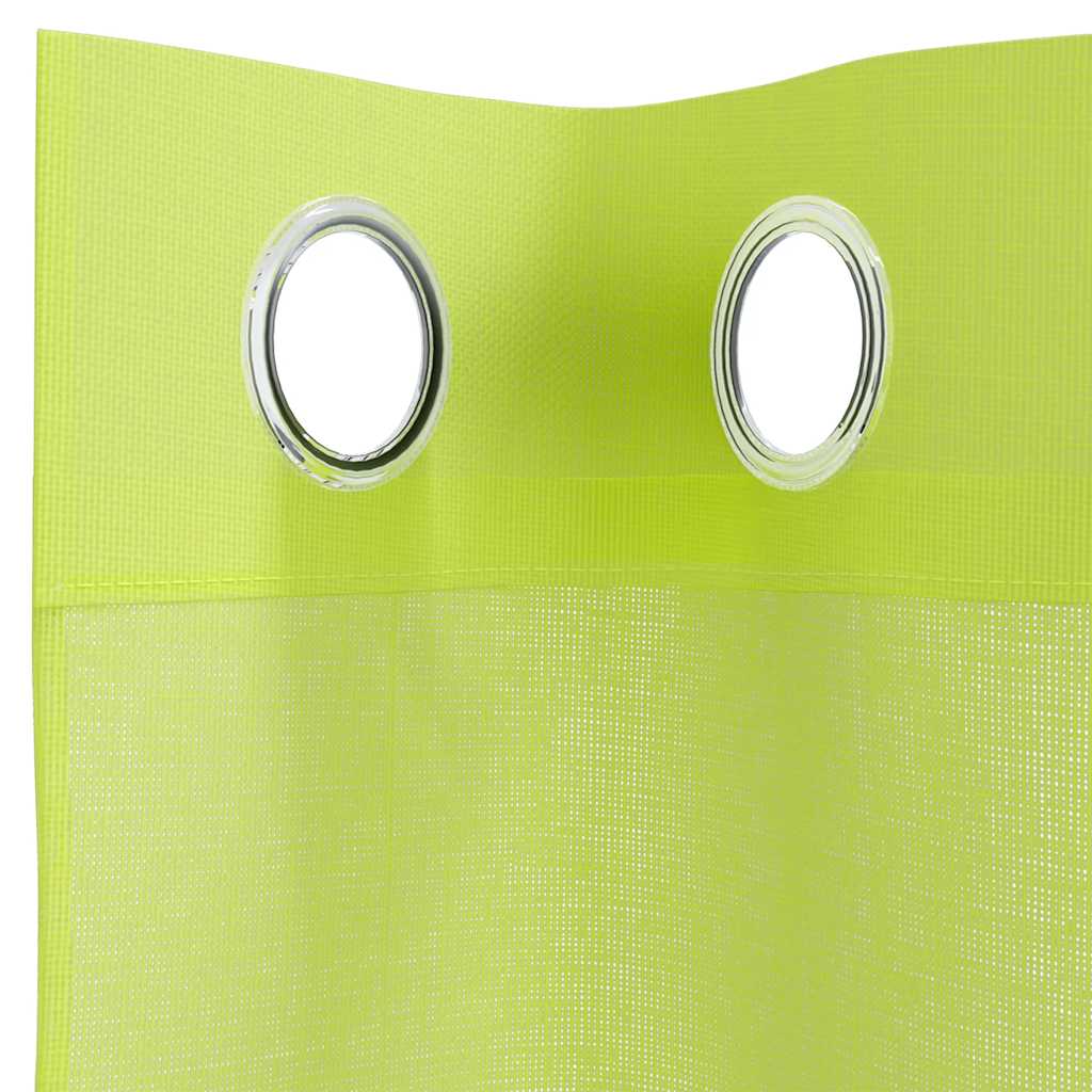 Voile Curtains with Grommets 2 pcs Apple Green 140x175 cm