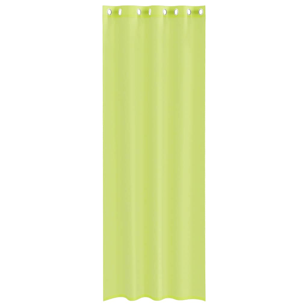 Voile Curtains with Grommets 2 pcs Apple Green 140x260 cm