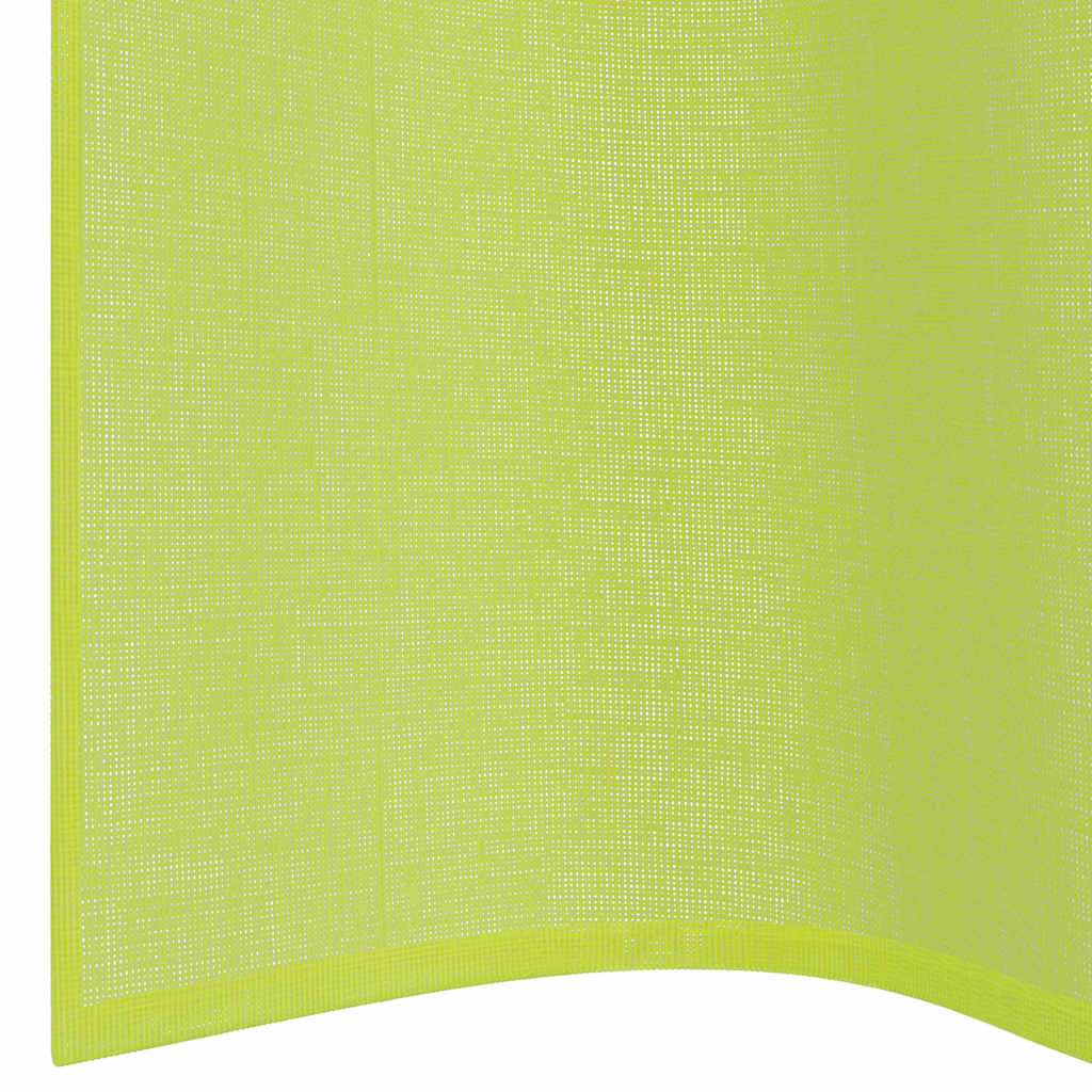 Voile Curtains with Grommets 2 pcs Apple Green 140x260 cm