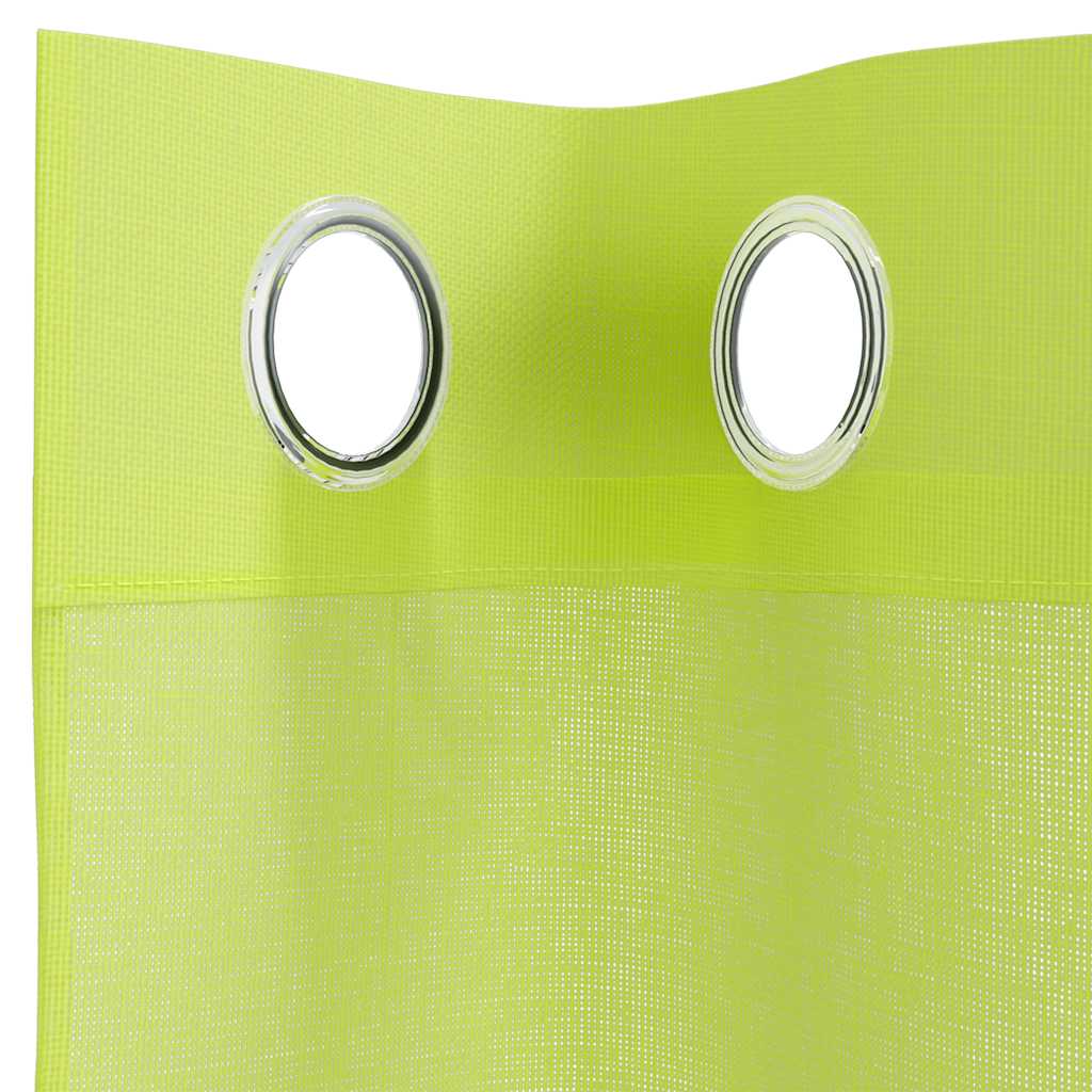Voile Curtains with Grommets 2 pcs Apple Green 140x300 cm