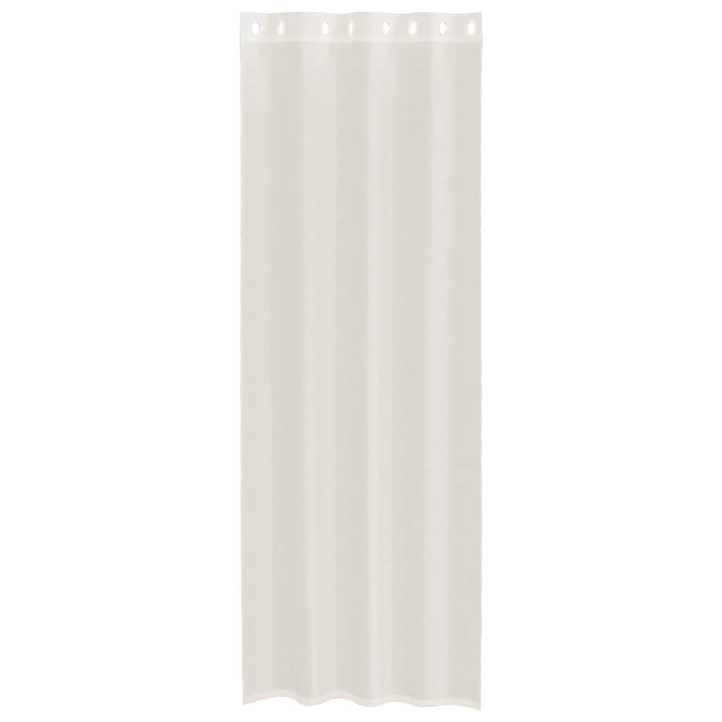 Voile Curtains with Grommets 2 pcs Cream 140x300 cm