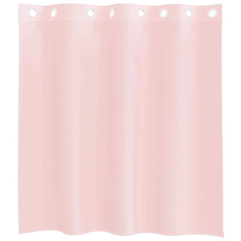 Voile Curtains with Grommets 2 pcs Light Pink 140x140 cm