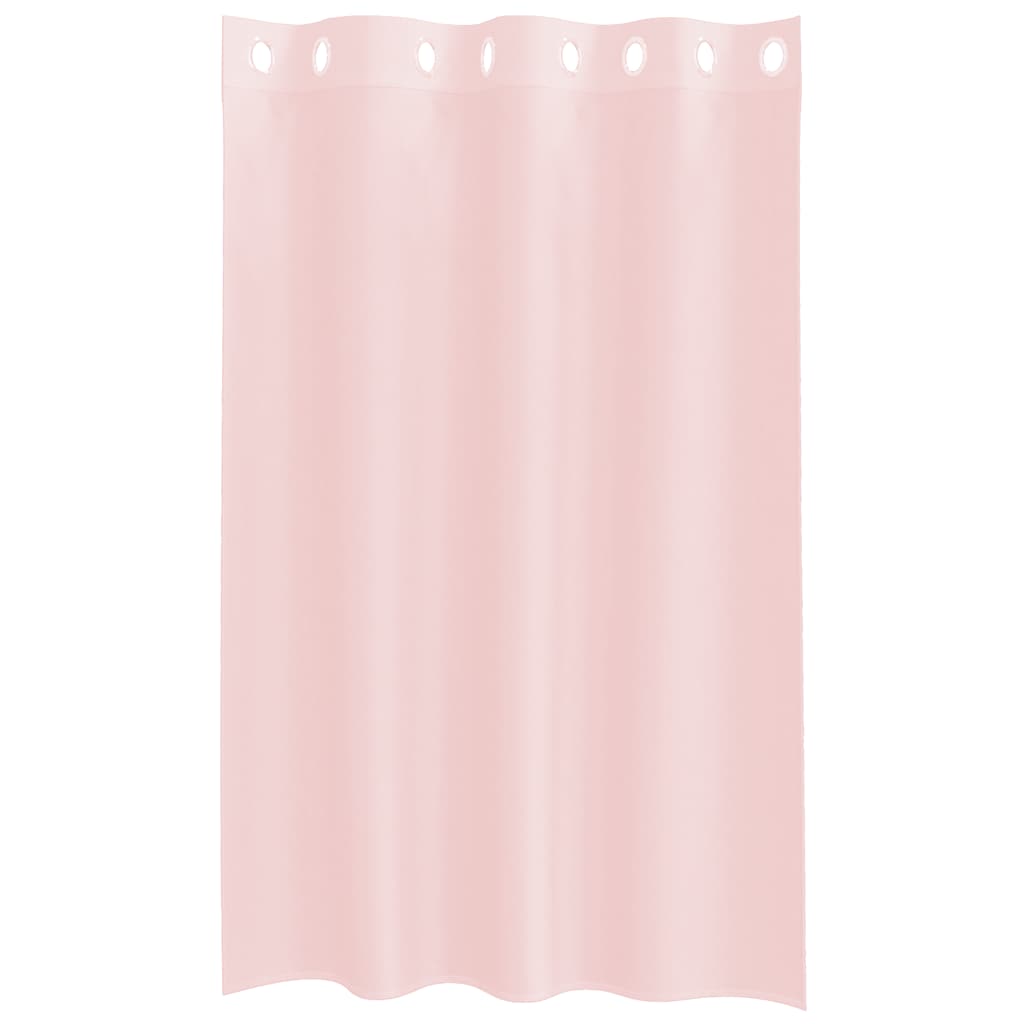 Voile Curtains with Grommets 2 pcs Light Pink 140x175 cm
