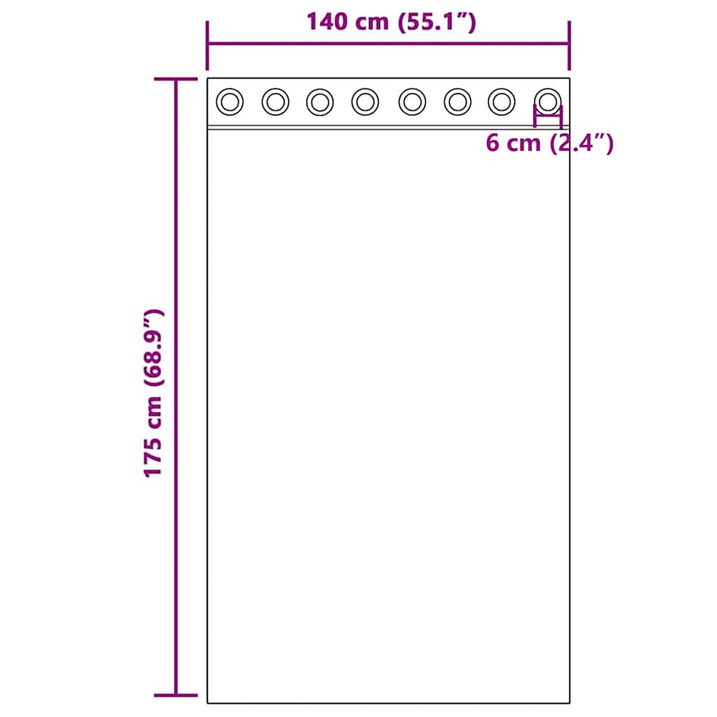 Voile Curtains with Grommets 2 pcs Light Pink 140x175 cm