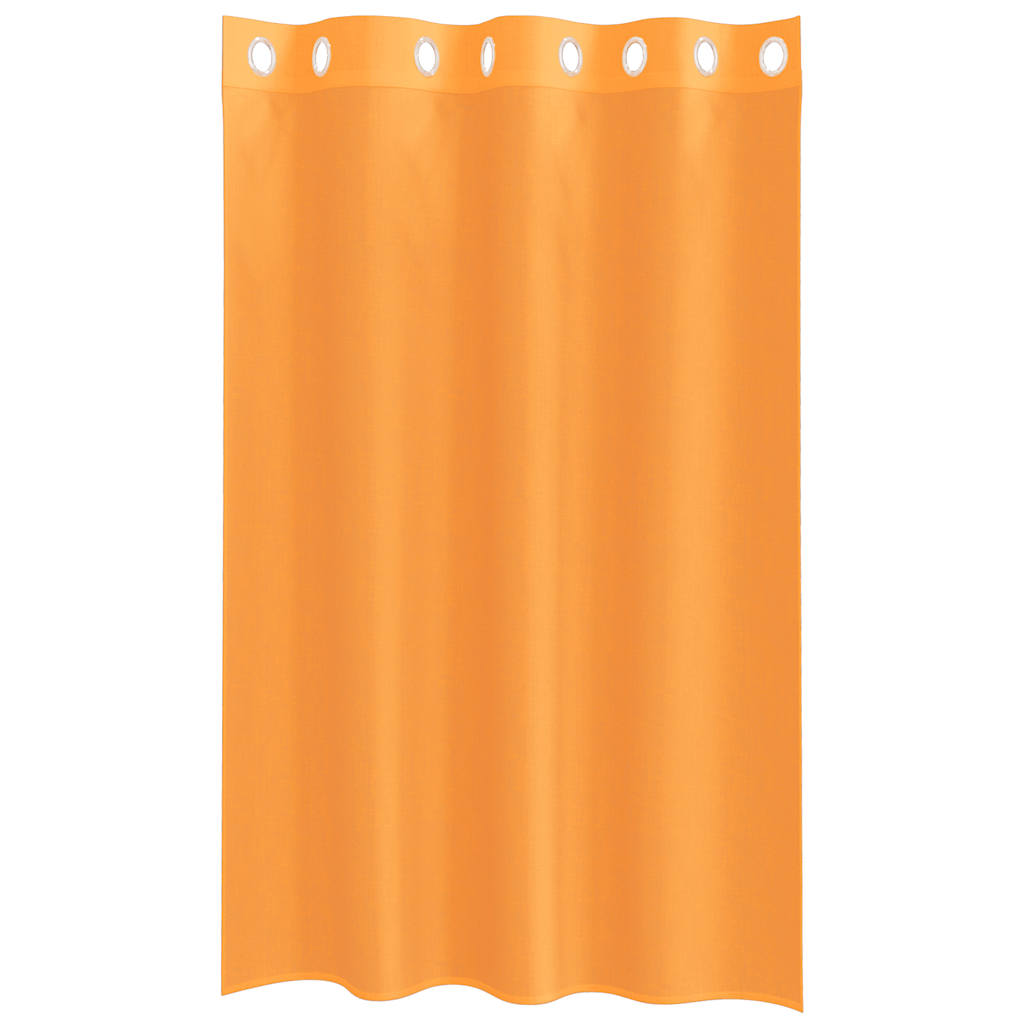 Voile Curtains with Grommets 2 pcs Orange 140x175 cm