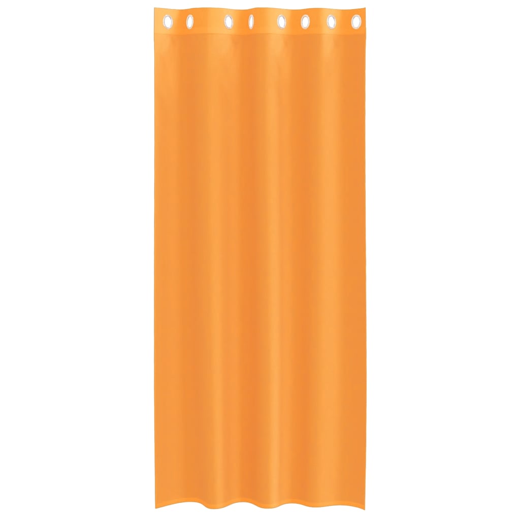Voile Curtains with Grommets 2 pcs Orange 140x245 cm