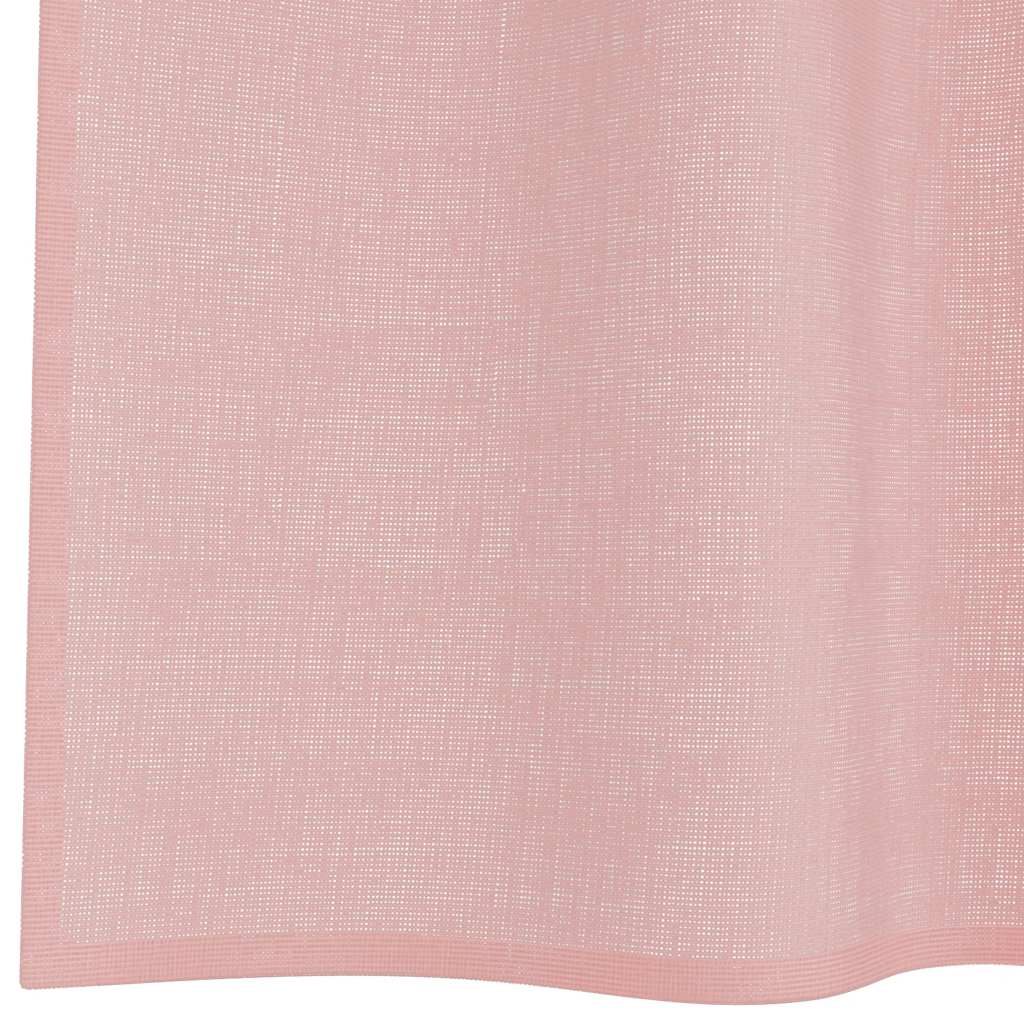 Voile Curtains with Grommets 2 pcs Pink 140x245 cm
