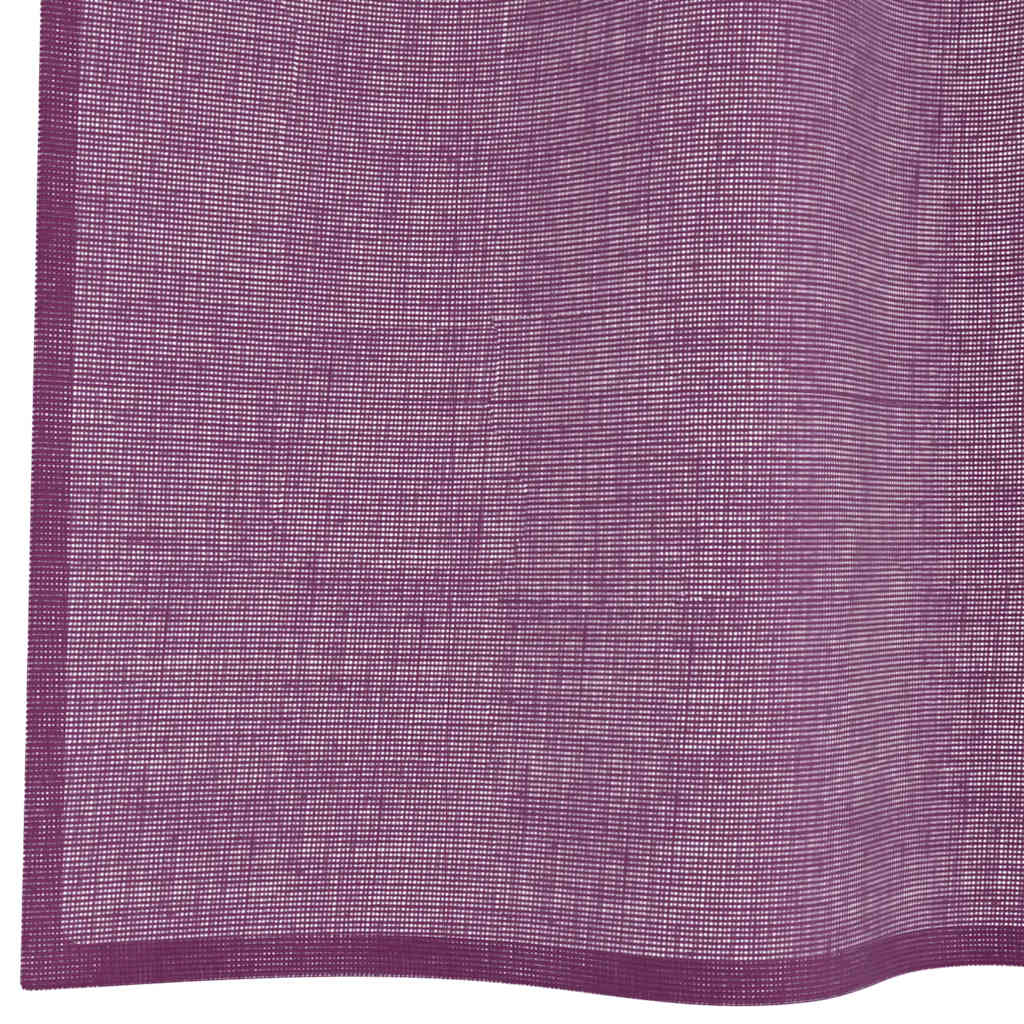 Voile Curtains with Grommets 2 pcs Purple 140x245 cm