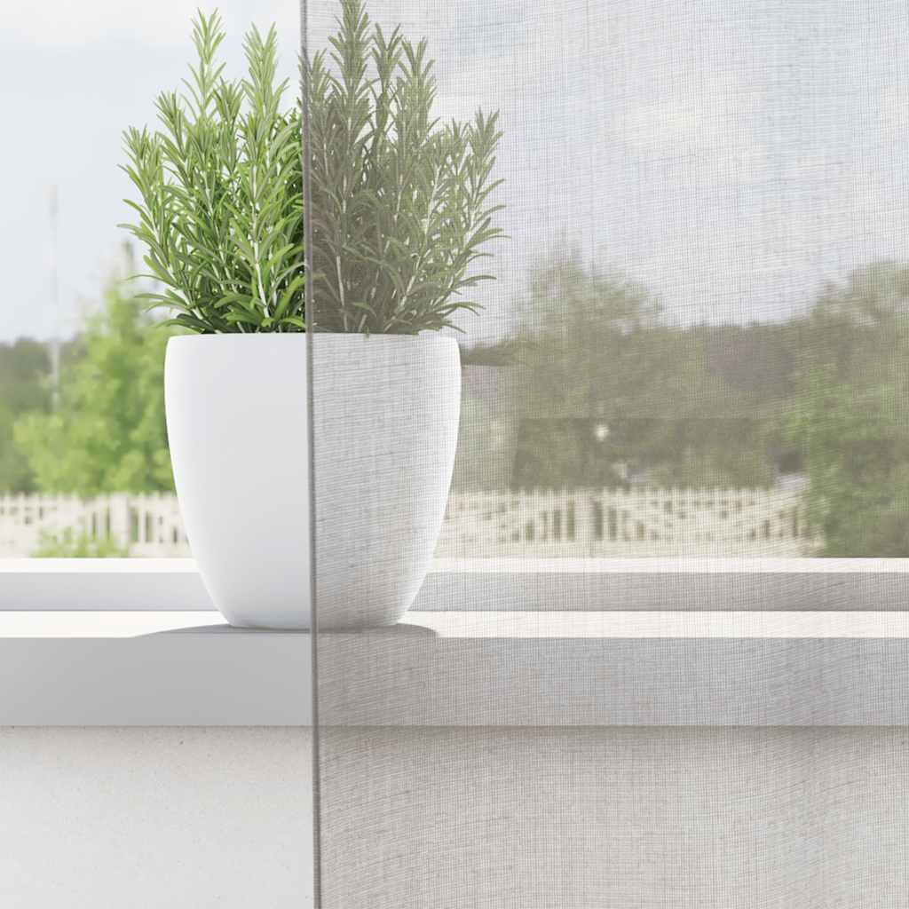 Voile Curtains with Grommets 2 pcs Light Grey 140x140 cm
