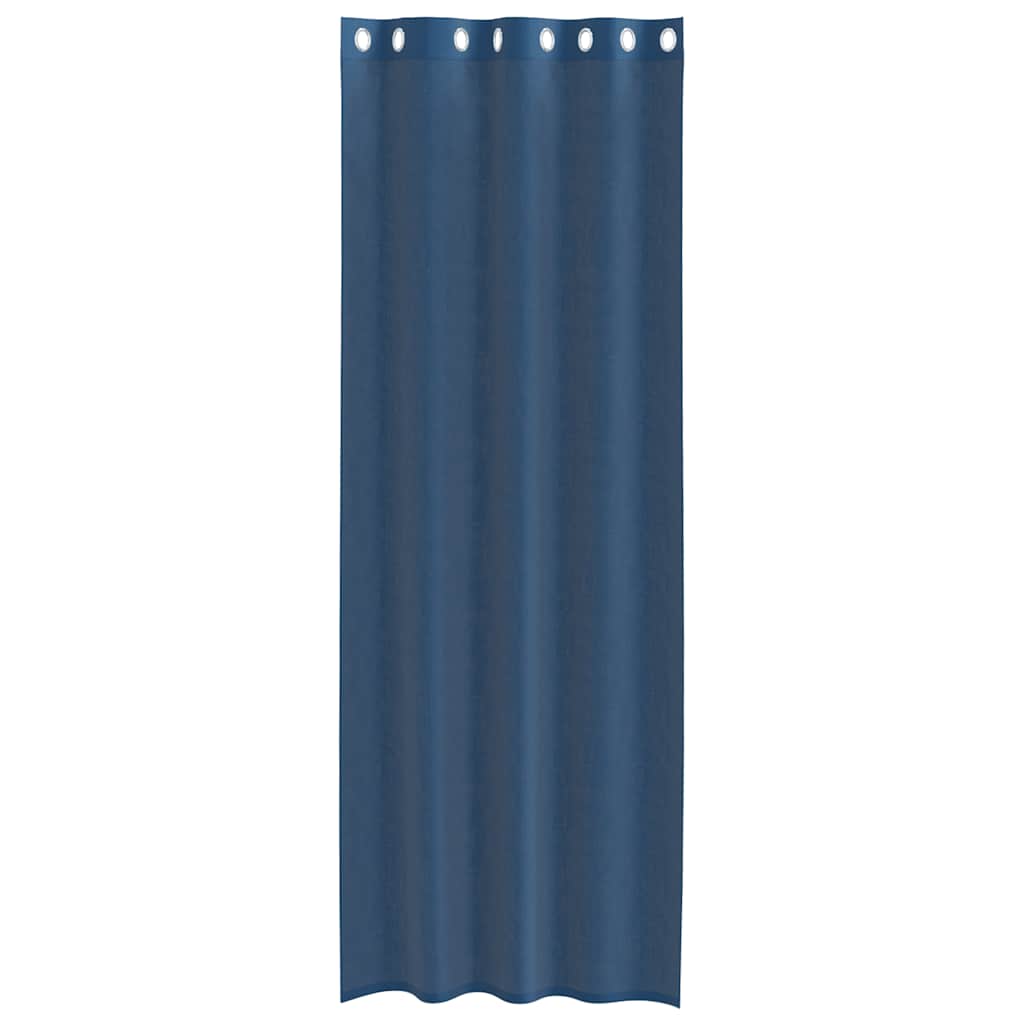 Voile Curtains with Grommets 2 pcs Royal Blue