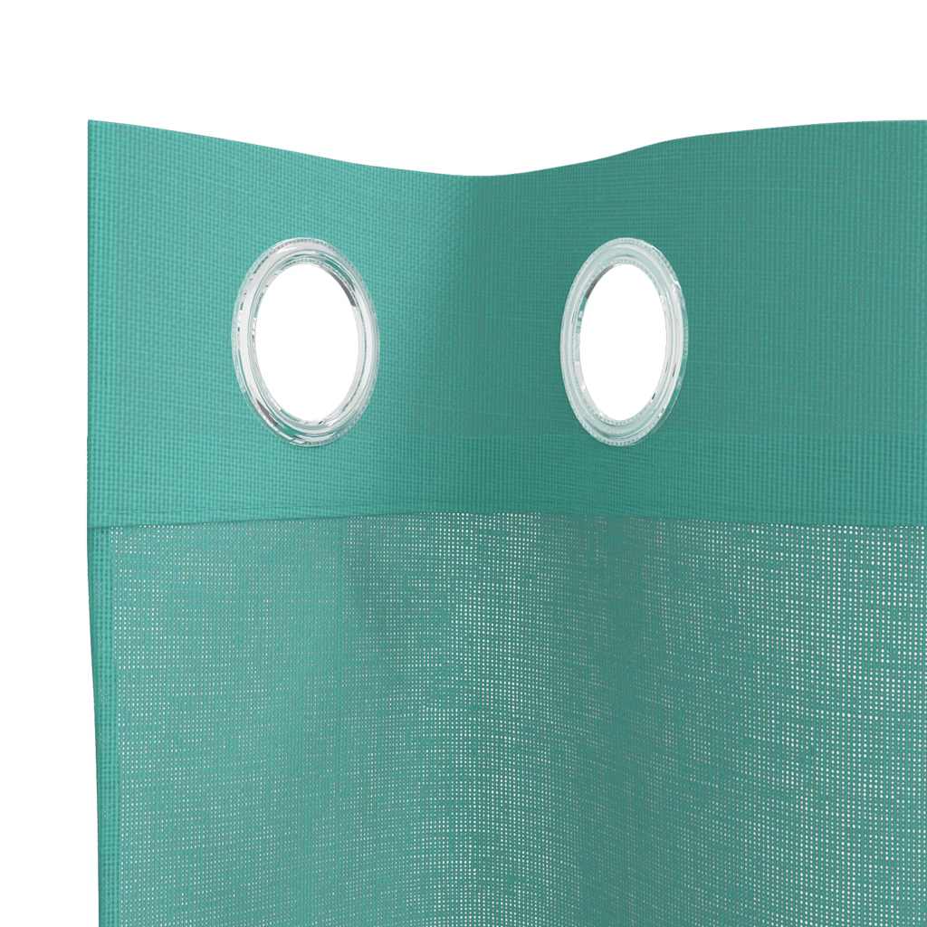 Voile Curtains with Grommets 2 pcs Turquoise