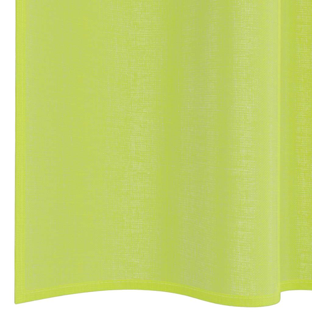Voile Curtains with Rod Pockets 2 pcs Apple Green