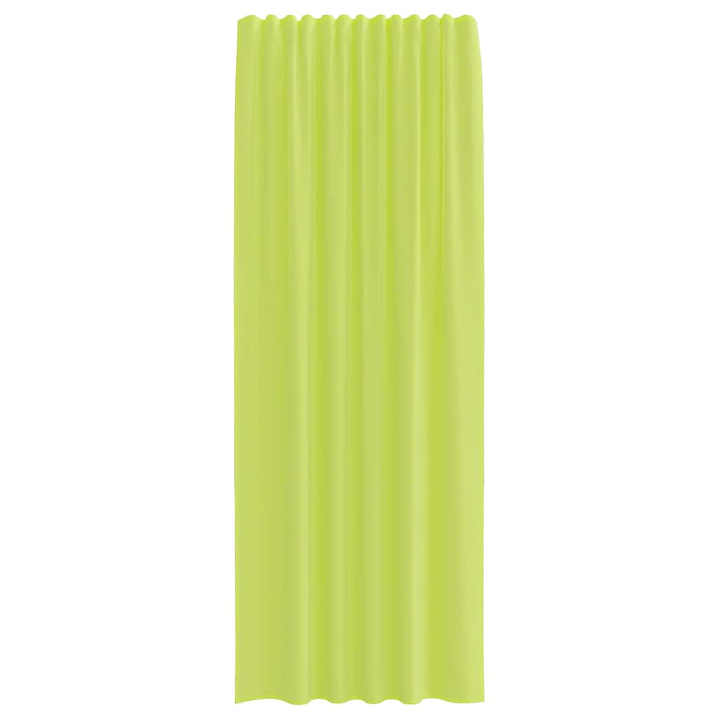 Voile Curtains with Rod Pockets 2 pcs Apple Green